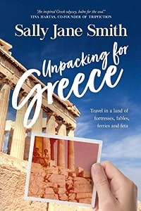 My Greek Books May 2023_Unpacking for Greece by Sally Jane Smith